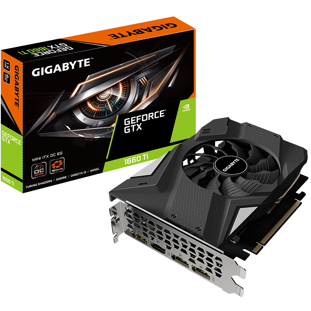 Gigabyte GeForce® GTX 1660 Ti MINI ITX OC 6G